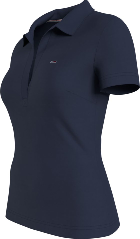 TOMMY JEANS ΓΥΝΑΙΚΕΙΟ POLO Γυναικείο Polo. Με V Λαιμόκοψη. Slim Γραμμή.