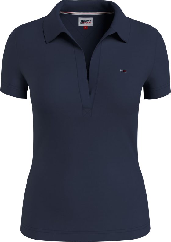 TOMMY JEANS ΓΥΝΑΙΚΕΙΟ POLO Γυναικείο Polo. Με V Λαιμόκοψη. Slim Γραμμή.