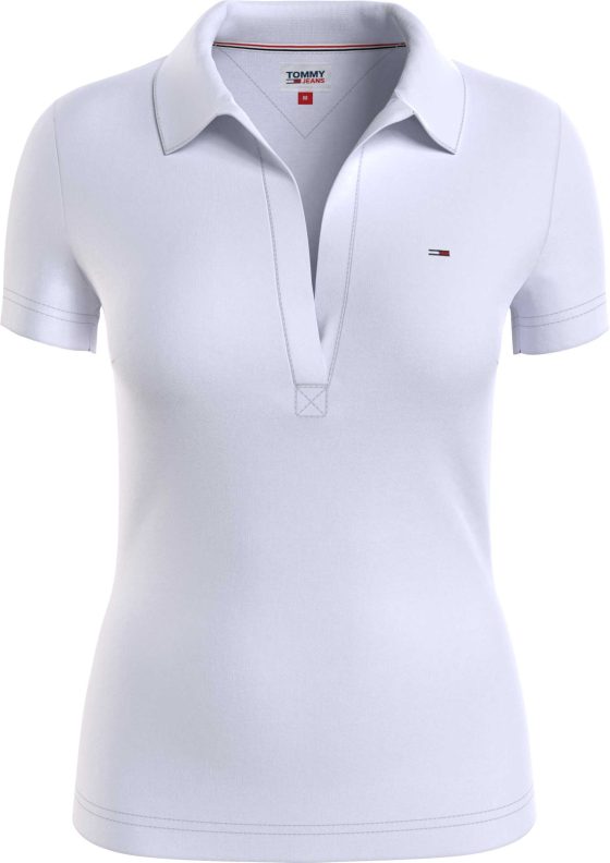 TOMMY JEANS ΓΥΝΑΙΚΕΙΟ POLO Γυναικείο Polo. Με V Λαιμόκοψη. Slim Γραμμή.