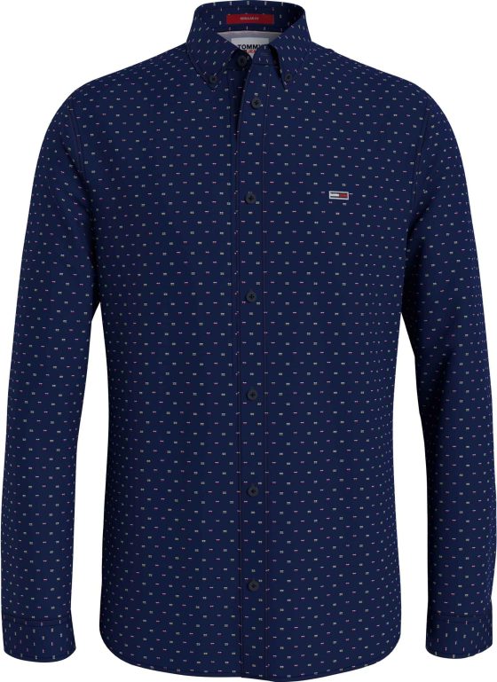 TOMMY JEANS MEN ESSENTIAL DOBBY SHIRT DM0DM14184