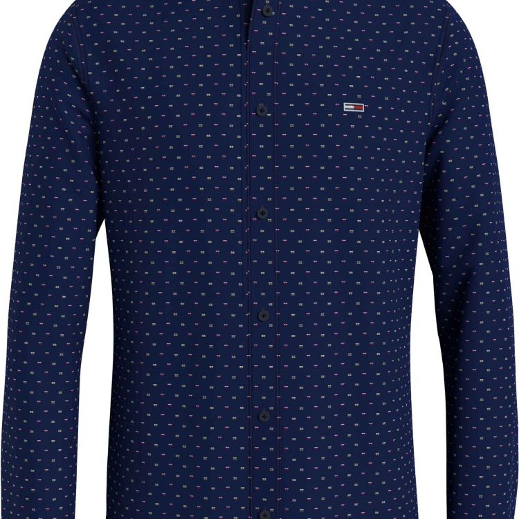 TOMMY JEANS MEN ESSENTIAL DOBBY SHIRT DM0DM14184