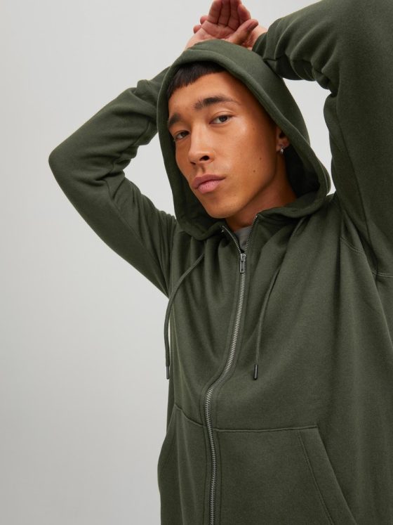 JACK&JONES STAR BASIC ZIP HOODIE 12210830