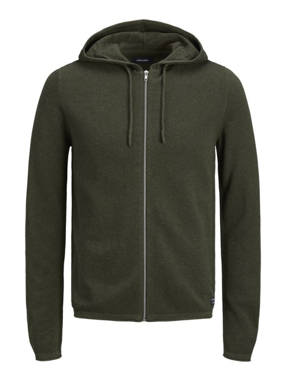 JACK&JONES HILL HOODED ZIP KNITTED CARDIGAN 12190154