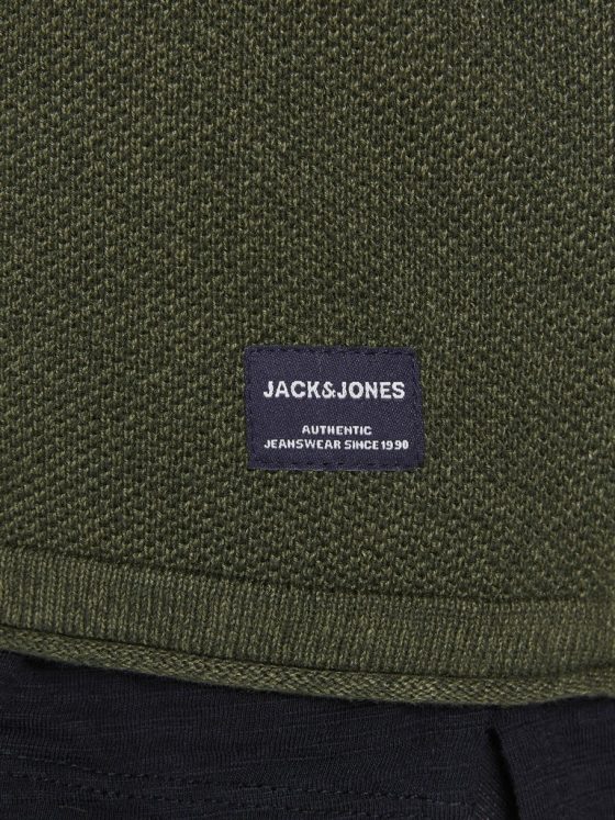 JACK&JONES HILL HOODED ZIP KNITTED CARDIGAN 12190154