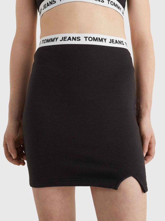 TOMMY JEANS ΕΦΑΡΜΟΣΤH ΦΟΥΣΤΑ ΜΙΝΙ ΜΕ ΛΟΓΟΤΥΠΟ ΣΤΟ ΛΑΣΤΙΧΟ DW0DW13706