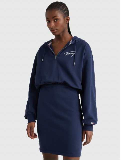 TOMMY JEANS ΦΟΡΕΜΑ HOODY ΜΕ ΚΕΝΤΗΤΟ SIGNATURE ΛΟΓΟΤΥΠΟ DW0DW12882