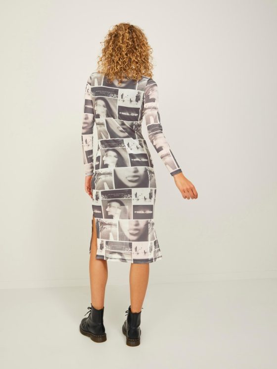 JJXX OHALA MESH LONG SLEEVE HIGH NECK DRESS 12218643