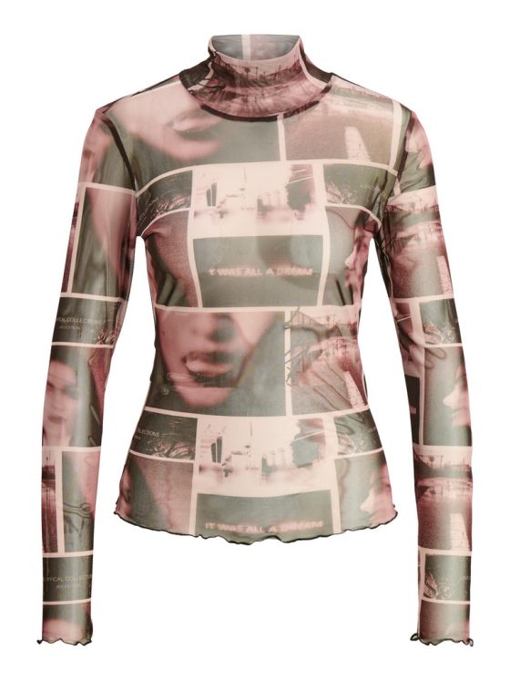 JJXX MAUI LONG SLEEVE HIGH NECK MESH TOP 12218696