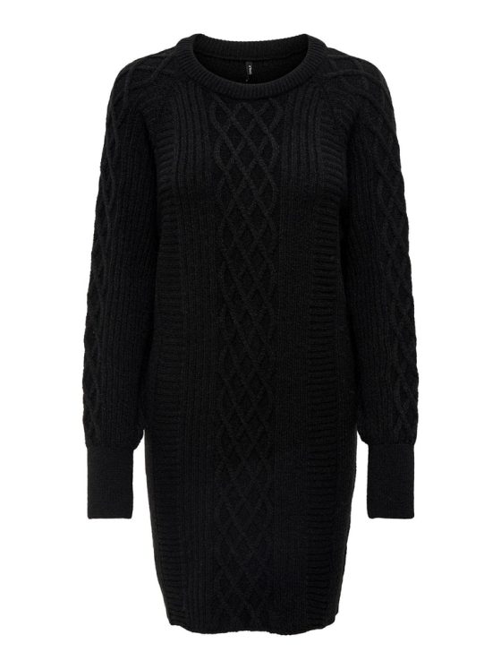ONLY LEISE FREYA LONG SLEEVE CABLE DRESS KNIT 15268813