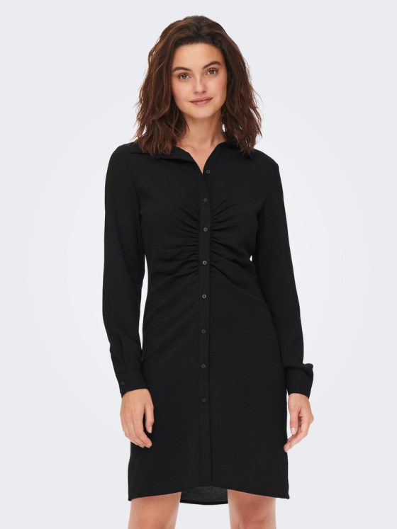 ONLY METTE LONG SLEEVES WRINKLE DRESS 15274642