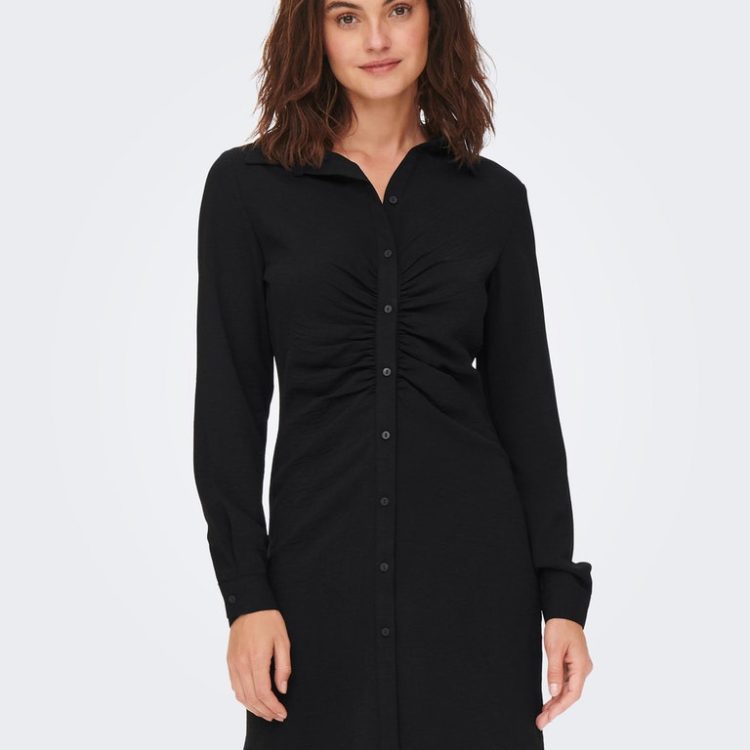ONLY METTE LONG SLEEVES WRINKLE DRESS 15274642