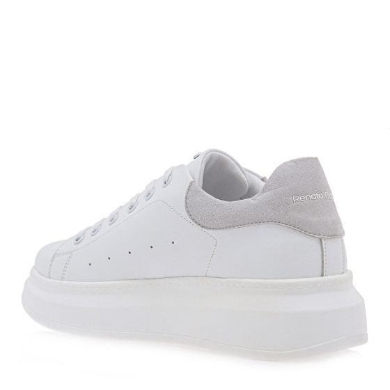 RENATO GARINI ΛΕΥΚΟ ΠΑΓΟΣ ΚΑΣΤΟΡΙ SNEAKERS P119R1012K22