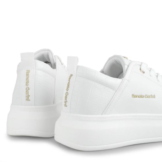 RENATO GARINI ΛΕΥΚΟ ΚΡΟΚΟ SNEAKERS P119R106225P
