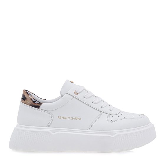 RENATO GARINI ΛΕΥΚΟ ΛΕΟΠΑΡ SNEAKERS P119R1262I40
