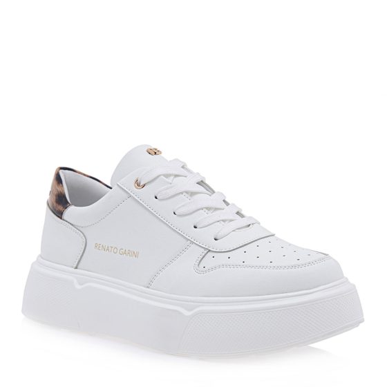 RENATO GARINI ΛΕΥΚΟ ΛΕΟΠΑΡ SNEAKERS P119R1262I40