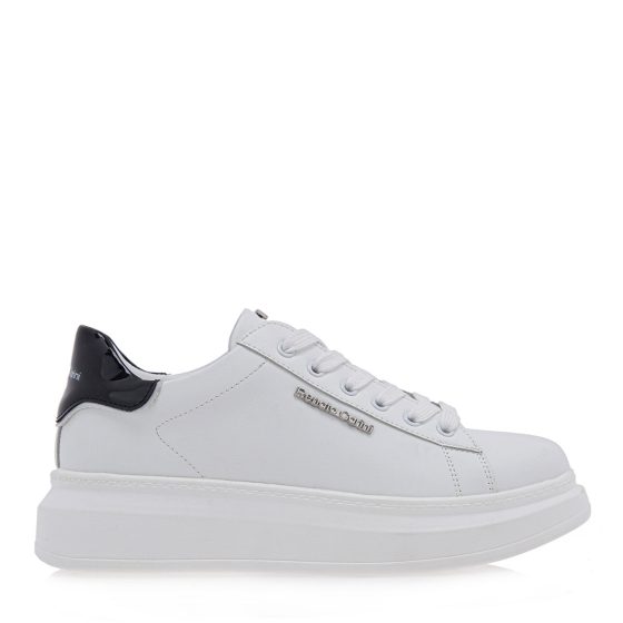 RENATO GARINI SNEAKERS ΛΕΥΚΟ ME ΜΑΥΡΟ P119R166206T