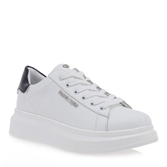 RENATO GARINI SNEAKERS ΛΕΥΚΟ ME ΜΑΥΡΟ P119R166206T