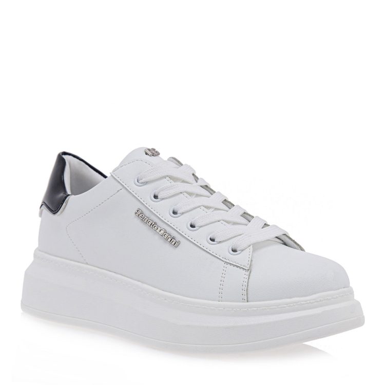 RENATO GARINI SNEAKERS ΛΕΥΚΟ ME ΜΑΥΡΟ P119R166206T