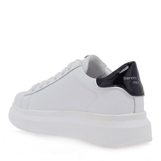 RENATO GARINI SNEAKERS ΛΕΥΚΟ ME ΜΑΥΡΟ P119R166206T