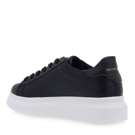 RENATO GARINI SNEAKERS ΜΑΥΡΟ ΦΙΔΙ P119R166234F