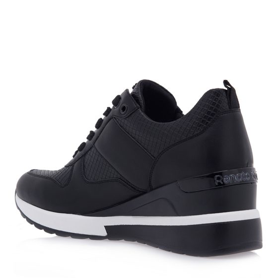 RENATO GARINI SNEAKERS ΜΑΥΡΟ ΦΙΔΙ P119R301334F