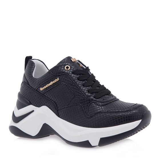 RENATO GARINI SNEAKERS ΜΑΥΡΟ ΦΙΔΙ P119R618383T