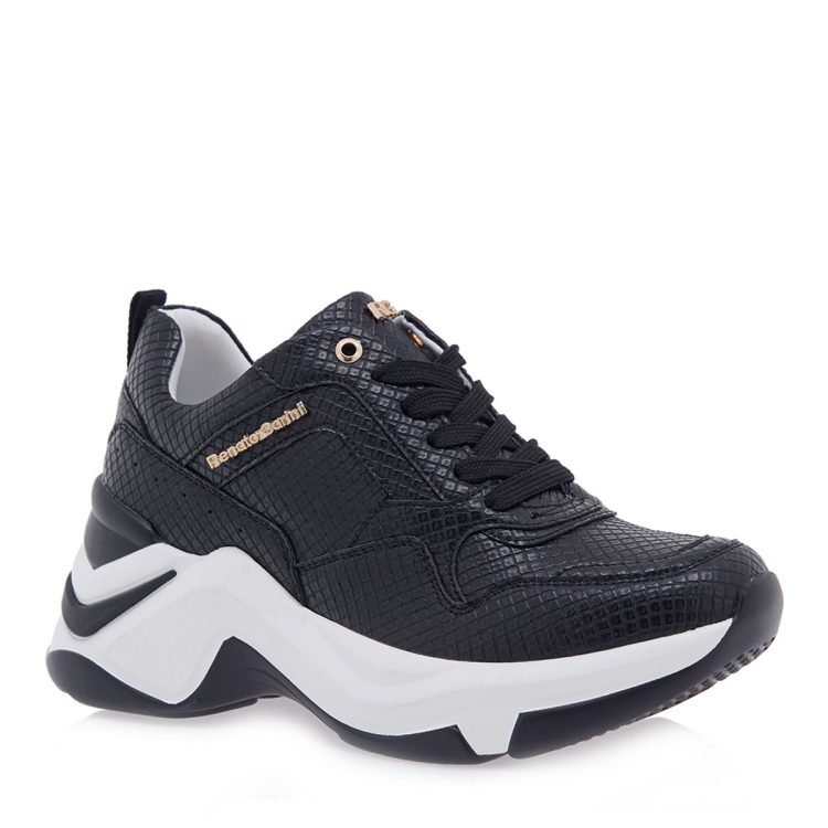 RENATO GARINI SNEAKERS ΜΑΥΡΟ ΦΙΔΙ P119R618383T