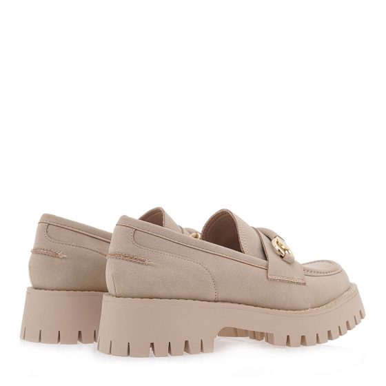EXE LOAFERS ΜΠΕΖ ΚΑΣΤΟΡΙ ΜΕ ΧΡΥΣΗ ΛΕΠΤΟΜΕΡΙΑ P1700482201F