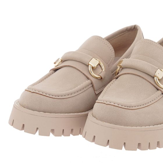 EXE LOAFERS ΜΠΕΖ ΚΑΣΤΟΡΙ ΜΕ ΧΡΥΣΗ ΛΕΠΤΟΜΕΡΙΑ P1700482201F
