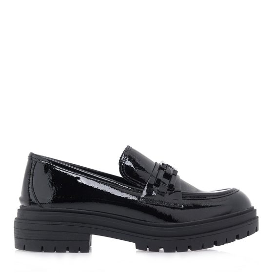 EXE LOAFERS ΜΑΥΡΟ ΛΟΥΣΤΡΙΝΙ P1700876274F