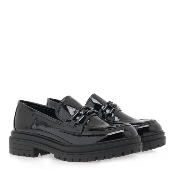EXE LOAFERS ΜΑΥΡΟ ΛΟΥΣΤΡΙΝΙ P1700876274F