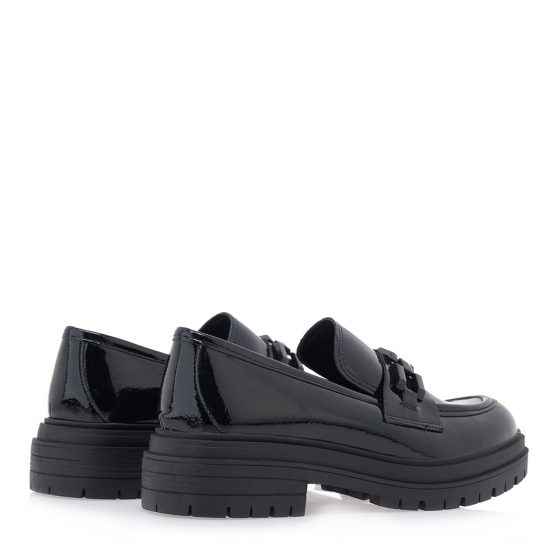 EXE LOAFERS ΜΑΥΡΟ ΛΟΥΣΤΡΙΝΙ P1700876274F