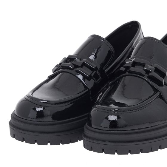 EXE LOAFERS ΜΑΥΡΟ ΛΟΥΣΤΡΙΝΙ P1700876274F