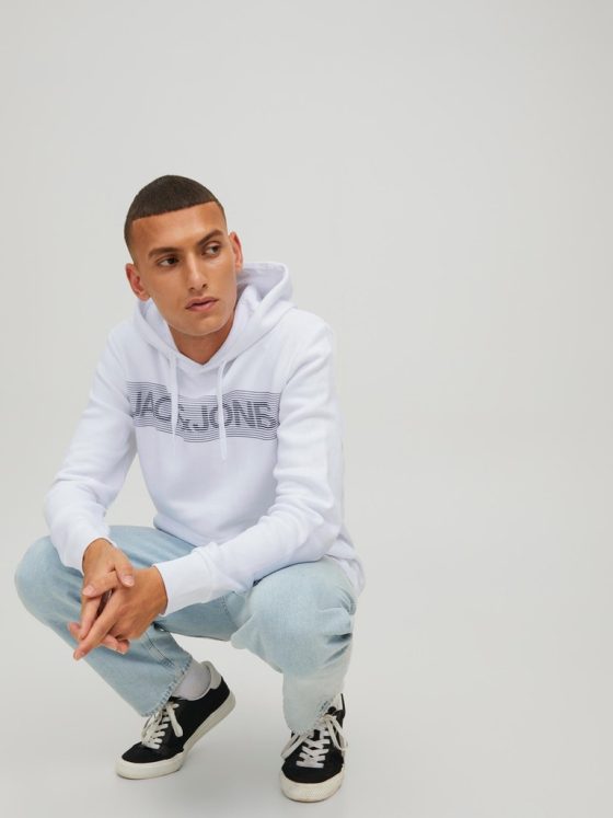 JACK&JONES CORP LOGO SWEAT HOOD 12152840