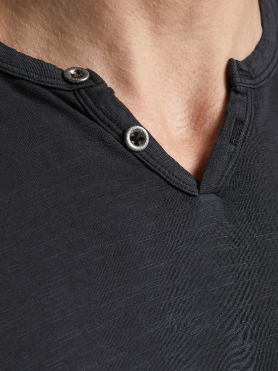 JACK&JONES SPLIT NECK TEE 12164972