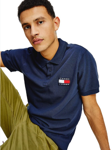 TOMMY JEANS BADGE LIGHTWEIGHT POLO DM0DM10327