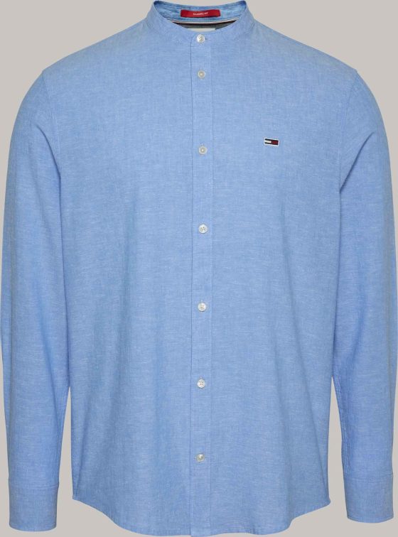 TOMMY JEANS CLASSIC MAO LINEN BLEND SHIRT DM0DM15927
