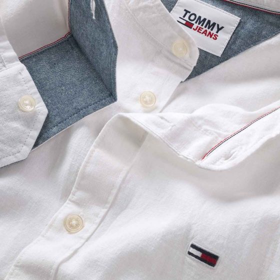 TOMMY JEANS CLASSIC MAO LINEN BLEND SHIRT DM0DM15927