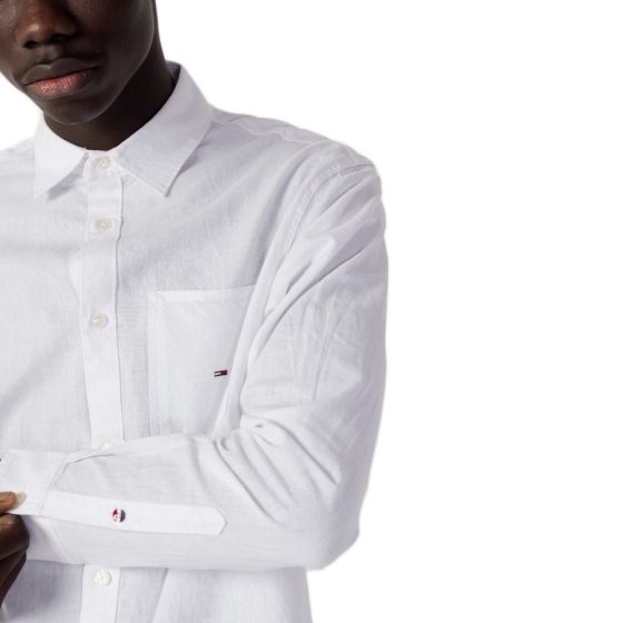 TOMMY JEANS SOLID LINEN BLEND SHIRT DM0DM16272