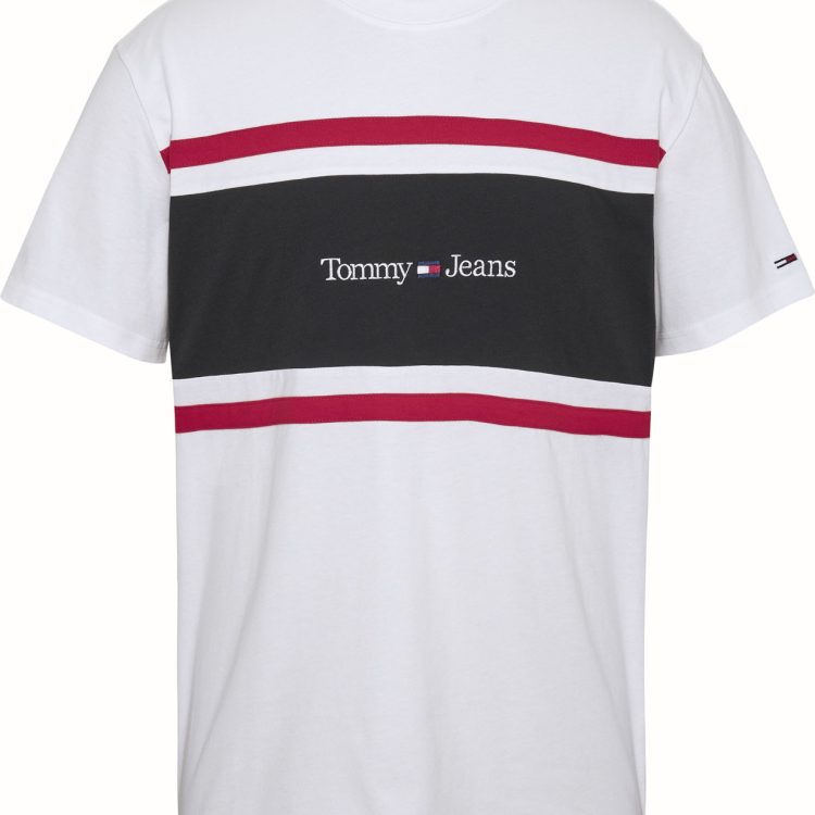 TOMMY JEANS CLASSIC LINEAR CUT & SEW TEE DM0DM16313