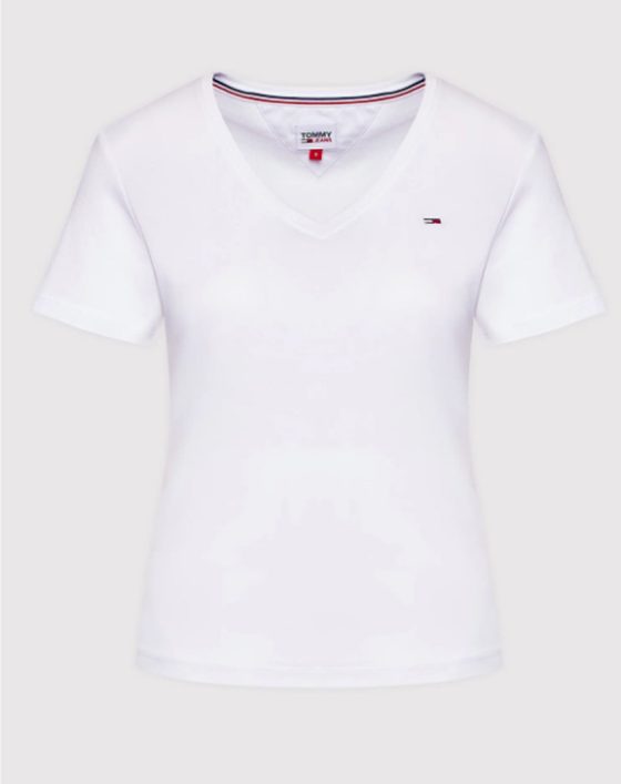 TOMMY JEANS SLIM SOFT V NECK TEE DW0DW14617