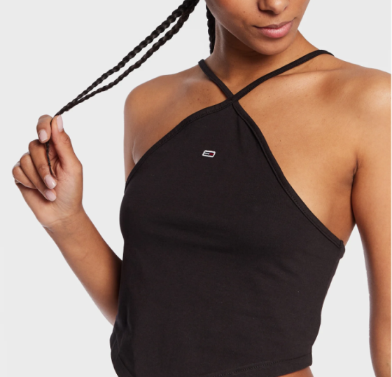 TOMMY JEANS HALTER NECK PARTY TOP DW0DW14888