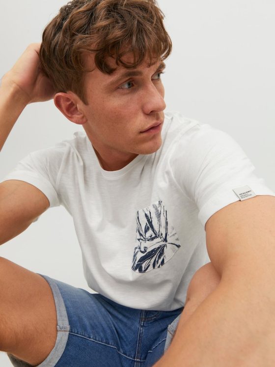 JACK&JONES CRAYON POCKET TEE CREW NECK 12227778