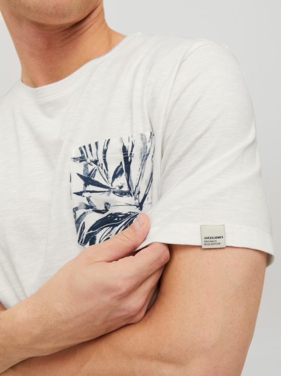 JACK&JONES CRAYON POCKET TEE CREW NECK 12227778