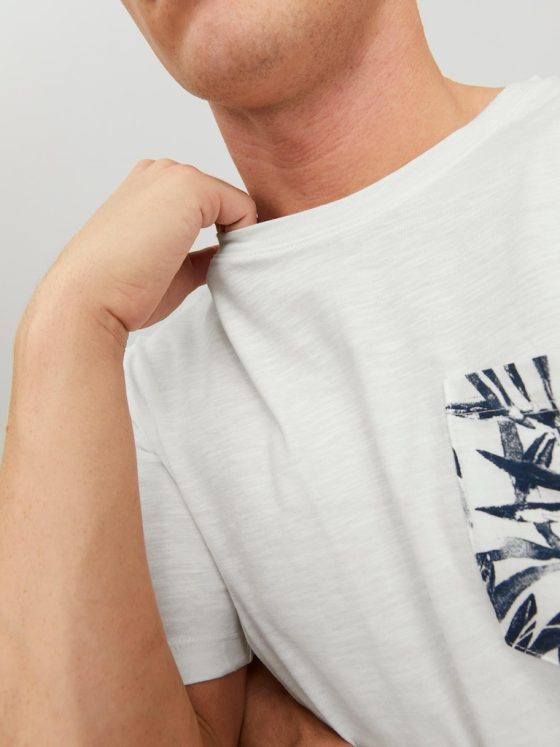 JACK&JONES CRAYON POCKET TEE CREW NECK 12227778