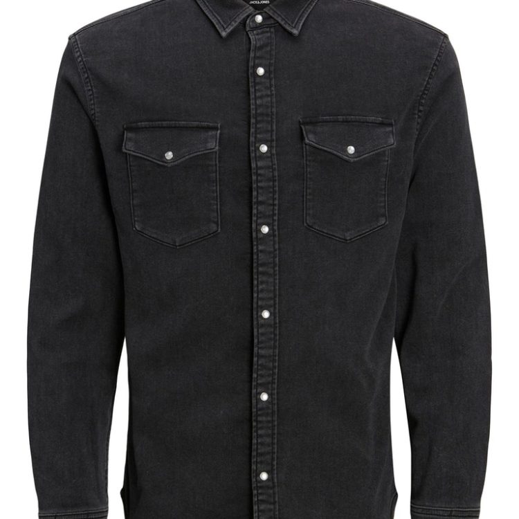 JACK&JONES ETHAN BLACK DENIM SHIRT 12223971