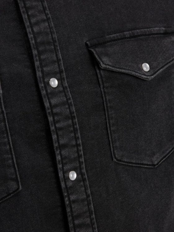 JACK&JONES ETHAN BLACK DENIM SHIRT 12223971