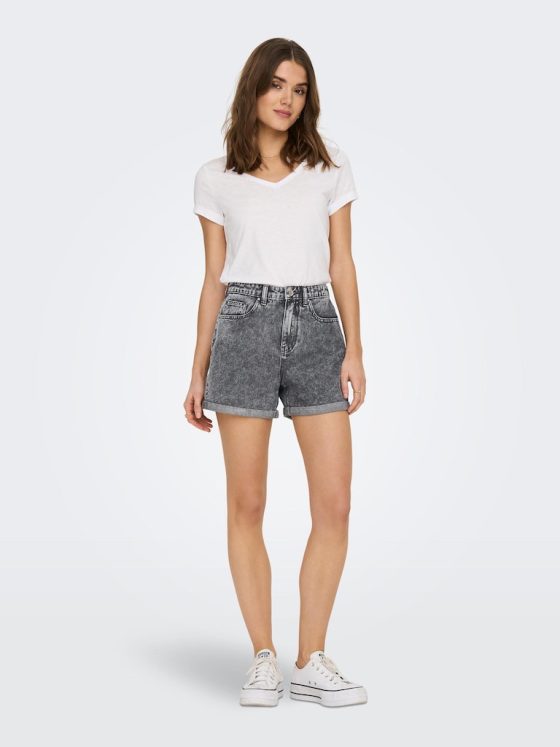 ONLY PHINE GREY DENIM SHORTS 15245509