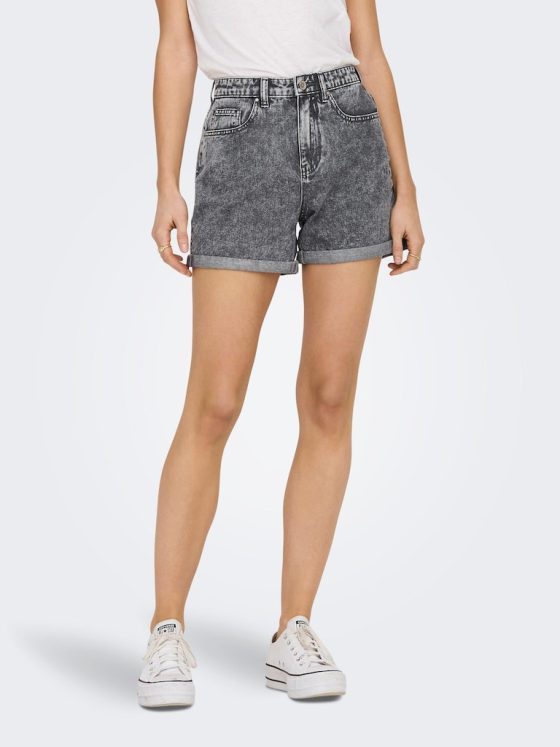 ONLY PHINE GREY DENIM SHORTS 15245509