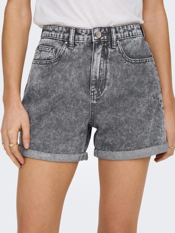ONLY PHINE GREY DENIM SHORTS 15245509